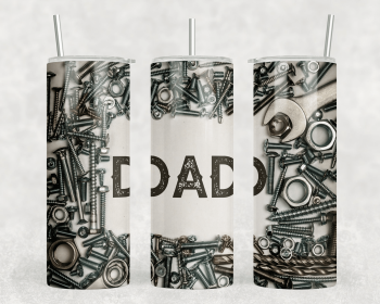 Dad|Skinny Tumbler|Optional Bluetooth Speaker| Speaker Color Varies (Color: 326613304)