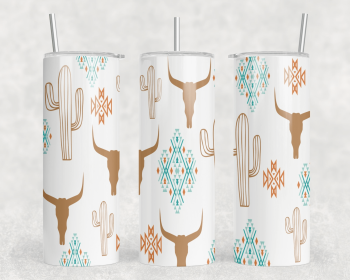 Western|Skinny Tumbler|Optional Bluetooth Speaker| Speaker Color Varies (Color: 330220354)