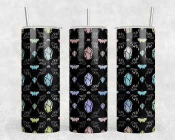 Crystals|Skinny Tumbler|Optional Bluetooth Speaker| Speaker Color Varies (Color: 330521024)