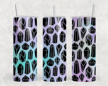 Crystals|Skinny Tumbler|Optional Bluetooth Speaker| Speaker Color Varies (Color: 330621023)