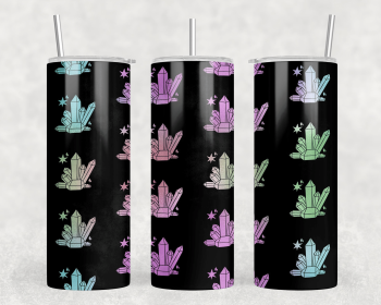 Crystals|Skinny Tumbler|Optional Bluetooth Speaker| Speaker Color Varies (Color: 330713226)