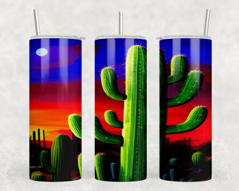Cactus|Skinny Tumbler|Optional Bluetooth Speaker| Speaker Color Varies (Color: 331520790)