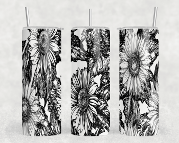 Sunflowers|Skinny Tumbler|Optional Bluetooth Speaker| Speaker Color Varies (Color: 332319177)