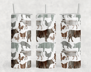 Livestock|Skinny Tumbler|Optional Bluetooth Speaker| Speaker Color Varies (Color: 332516400)