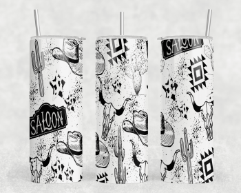 Western|Skinny Tumbler|Optional Bluetooth Speaker| Speaker Color Varies (Color: 334622811)