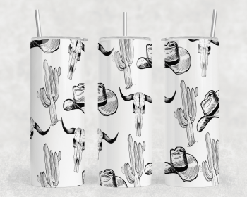 Western|Skinny Tumbler|Optional Bluetooth Speaker| Speaker Color Varies (Color: 334720348)