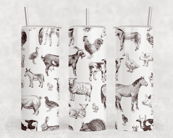 Livestock|Skinny Tumbler|Optional Bluetooth Speaker| Speaker Color Varies (Color: 335521865)