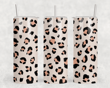 Leopard Print|Skinny Tumbler|Optional Bluetooth Speaker| Speaker Color Varies (Color: 336221813)