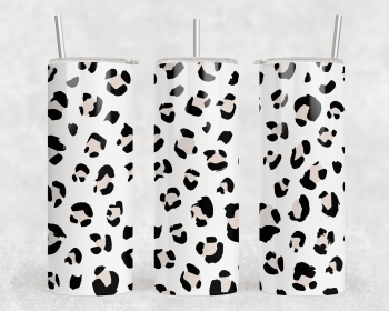 Leopard Print|Skinny Tumbler|Optional Bluetooth Speaker| Speaker Color Varies (Color: 336316262)