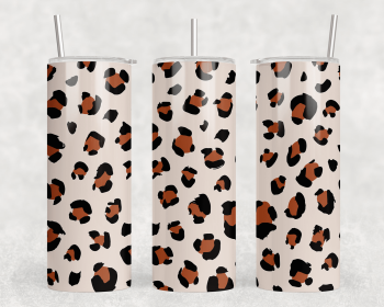 Leopard Print|Skinny Tumbler|Optional Bluetooth Speaker| Speaker Color Varies (Color: 336621811)