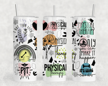 Physical Therapy|Skinny Tumbler|Optional Bluetooth Speaker| Speaker Color Varies (Color: 337022150)