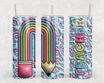 Teacher|Skinny Tumbler|Optional Bluetooth Speaker| Speaker Color Varies (Color: 337219438)