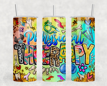 Physical Therapy|Skinny Tumbler|Optional Bluetooth Speaker| Speaker Color Varies (Color: 337617562)
