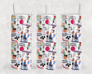 Physical Therapy|Skinny Tumbler|Optional Bluetooth Speaker| Speaker Color Varies (Color: 337722148)