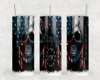 We The People|Skinny Tumbler|Optional Bluetooth Speaker| Speaker Color Varies (Color: 341922736)