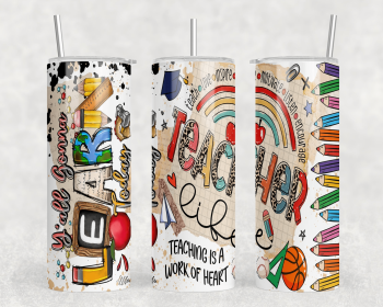 Teacher|Skinny Tumbler|Optional Bluetooth Speaker| Speaker Color Varies (Color: 345022574)