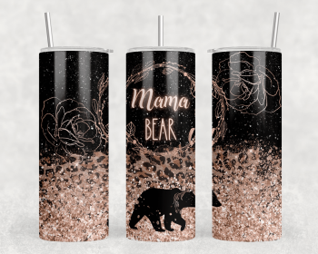 Mama Bear|Skinny Tumbler|Optional Bluetooth Speaker| Speaker Color Varies (Color: 345421879)