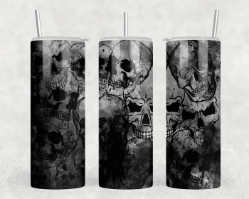 Skulls|Skinny Tumbler|Optional Bluetooth Speaker| Speaker Color Varies (Color: 346018540)