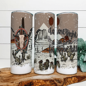 Last Night|Skinny Tumbler|Optional Bluetooth Speaker| Speaker Color Varies (Color: 346515931)