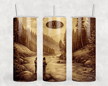 Dad|Skinny Tumbler|Optional Bluetooth Speaker| Speaker Color Varies (Color: 347813303)