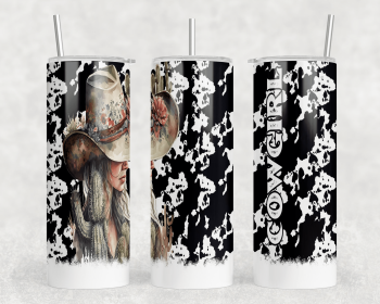 Cowgirl|Skinny Tumbler|Optional Bluetooth Speaker| Speaker Color Varies (Color: 348520987)