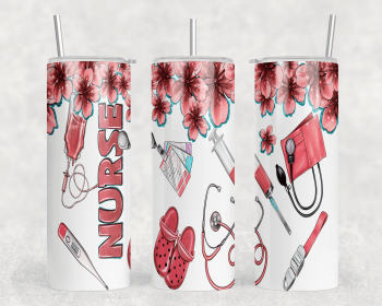 Nurse|Skinny Tumbler|Optional Bluetooth Speaker| Speaker Color Varies (Color: 351017228)