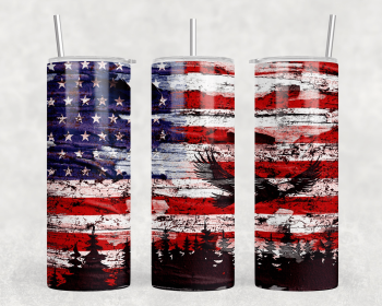 American Flag|Skinny Tumbler|Optional Bluetooth Speaker| Speaker Color Varies (Color: 351511308)