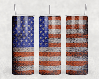 American Flag|Skinny Tumbler|Optional Bluetooth Speaker| Speaker Color Varies (Color: 355420533)