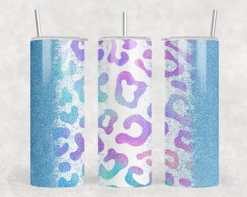 Leopard Print|Skinny Tumbler|Optional Bluetooth Speaker| Speaker Color Varies (Color: 359016257)