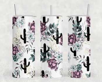 Cactus|Skinny Tumbler|Optional Bluetooth Speaker| Speaker Color Varies (Color: 361312389)