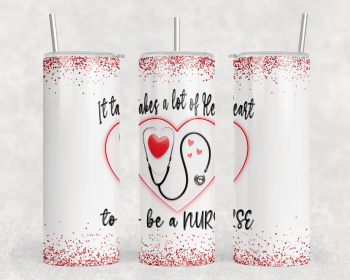 Nurse|Skinny Tumbler|Optional Bluetooth Speaker| Speaker Color Varies (Color: 361522064)