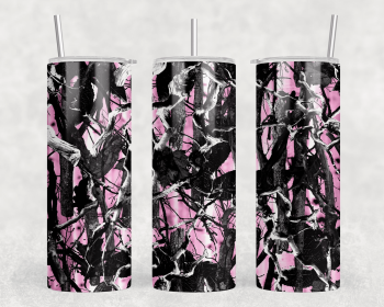 Pink Camo|Skinny Tumbler|Optional Bluetooth Speaker| Speaker Color Varies (Color: 363722162)