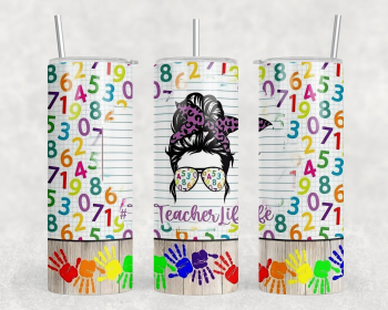 Teacher Life|Skinny Tumbler|Optional Bluetooth Speaker| Speaker Color Varies (Color: 368922568)