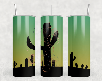 Cactus|Skinny Tumbler|Optional Bluetooth Speaker| Speaker Color Varies (Color: 369720771)