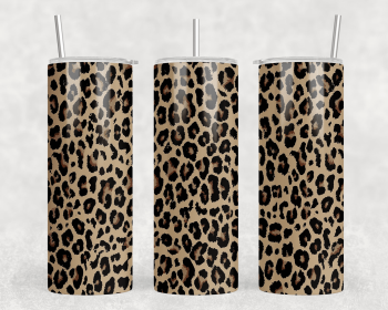 Leopard Print|Skinny Tumbler|Optional Bluetooth Speaker| Speaker Color Varies (Color: 373521805)