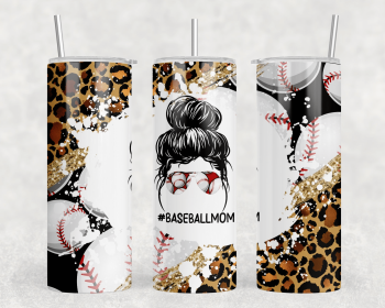 Baseball Mom|Skinny Tumbler|Optional Bluetooth Speaker| Speaker Color Varies (Color: 376811608)