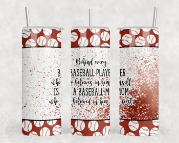 Baseball Mom|Skinny Tumbler|Optional Bluetooth Speaker| Speaker Color Varies (Color: 377020615)