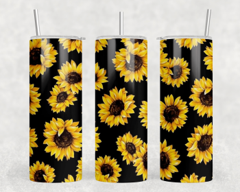 Sunflowers|Skinny Tumbler|Optional Bluetooth Speaker| Speaker Color Varies (Color: 379519173)