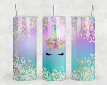 Unicorn|Skinny Tumbler|Optional Bluetooth Speaker| Speaker Color Varies (Color: 380019840)