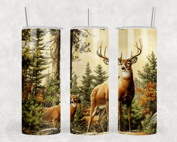 Deer|Skinny Tumbler|Optional Bluetooth Speaker| Speaker Color Varies (Color: 380413446)
