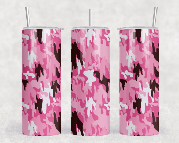 Pink Camo|Skinny Tumbler|Optional Bluetooth Speaker| Speaker Color Varies (Color: 381117606)