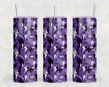 Purple Camo|Skinny Tumbler|Optional Bluetooth Speaker| Speaker Color Varies (Color: 381322219)
