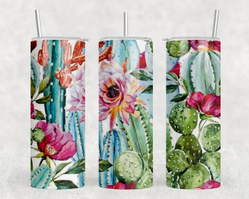 Cactus|Skinny Tumbler|Optional Bluetooth Speaker| Speaker Color Varies (Color: 382612384)