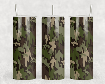 Camo|Skinny Tumbler|Optional Bluetooth Speaker| Speaker Color Varies (Color: 384220851)