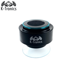 K-Tronics KT Shower Speaker (Color: Black/Blue)