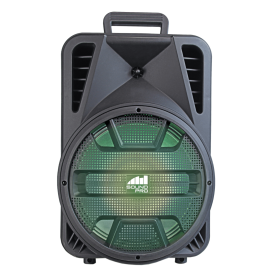 Portable Bluetooth Party Speaker with Disco Light (size: 12")