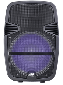 Portable Bluetooth Party Speaker with Disco Light (size: 15")