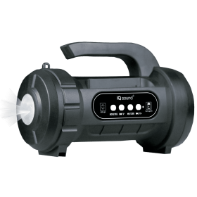 Supersonic 4" Bluetooth TWS Speaker with FM Radio &  Flashlight (Color: Black)