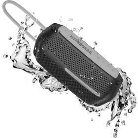 Wave Water Resistant Wireless Speaker (Color: Black/Grey)