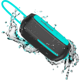Wave Water Resistant Wireless Speaker (Color: Black/Teal)